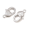 Brass Lobster Claw Clasps KK-H287-08I-P-2