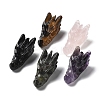 Natural Gemstone Healing Dragon Head Figurines DJEW-L010-05-1