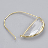 Brass Hoop Earrings EJEW-T007-04G-02-NF-2