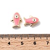 Brass Enamel Beads KK-A277-01G-03-3