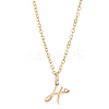 1pc 304 Stainless Steel Letter Pendant Necklaces NJEW-LP0001-39H-G-1