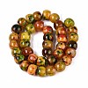 Dyed Natural Agate Beads Strands G-T142-03-2