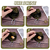 Nylon Zipper Wallets with Alloy Clasps AJEW-WH0567-68-3