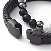 Unisex Stackable Bracelets Sets BJEW-JB04896-02-3