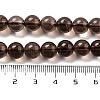 Natural Smoky Quartz Round Beads Strands X-G-E329-8mm-38A-3