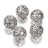 Tibetan Style Alloy Hollow Round Pendants LS-PALLOY-J689-11AS-2