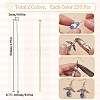 500Pcs 2 Colors Brass Flat Head Pins KK-SC0005-30A-2