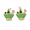 Brass Enamel Pendants KK-H256-07G-01-1
