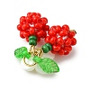 Glass Seed Beaded Pendants PALLOY-MZ01338-01-2