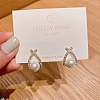 Alloy Rhinestone Earrings for Women FS-WG85681-50-1