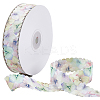 1Roll Single Face Printed Polyester Satin Ribbon SRIB-CY0001-47A-1
