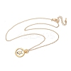Brass Twelve Constellations Tarot Pendant Necklaces LS-NJEW-Q006-01D-G-2