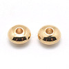 Rondelle Brass Beads KK-E739-09B-G-2