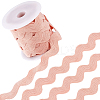 9 Yards Polyester Wavy Fringe Trim Ribbon OCOR-XCP0002-94B-1