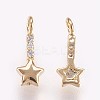 Brass Micro Pave Cubic Zirconia Charms X-KK-P157-06G-NF-2