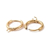 PVD Vacuum Plating Stainless Steel Huggie Hoop Earring Findings LS-STAS-J400-36G-2
