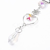 AB Color Plated Crystal Bullet Big Pendant Decorations HJEW-G019-03A-3