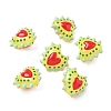 Baking Paint Glass Bumpy Beads Heart LAMP-V001-09A-1