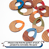 DIY Two Tone Teardrop Pendant Earrings Making Kit DIY-OC0008-16-4