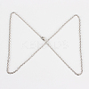 304 Stainless Steel Cable Chain Necklace Making STAS-P045-06P-2