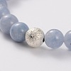 Natural Quartz(Dyed) Stretch Bracelets BJEW-JB01699-05-2