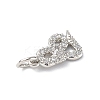 Brass Micro Pave Cubic Zirconia Charms ZIRC-F131-19P-3