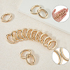 20Pcs Zinc Alloy Spring Gate Rings FIND-SP0004-30G-5