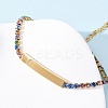 304 Stainless Steel Rhinestone Cup Chain Bracelets BJEW-G753-02G-01-3