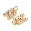 SHEGRACE Brass Micro Pave Clear Cubic Zirconia Pendants XGRQ29404-394G-N-2