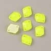 36Pcs Fluorescence Glass Connector Charms GLAA-WH0035-13C-1