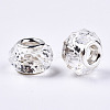 Transparent Resin European Beads RPDL-T003-003-B15-2