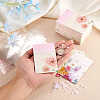 100Pcs 5 Style Rectangle Cardboard Jewelry Display Cards CDIS-YS0001-03-7