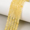 Dyed Natural Malaysia Jade Rondelle Beads Strands X-G-E316-2x4mm-47-8