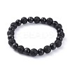 Natural Lava Rock Stretch Bracelets BJEW-JB04506-03-1