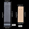 100Pcs Cardboard Jewelry Display Cards for Keychain CDIS-PH0001-59B-2