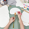 12Pcs 12 Styles Paper Hand Held Fan AJEW-BC0009-06-3