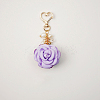 Satin Rose Pendant Decorations KEYC-PW0009-07E-1