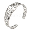 Non-Tarnish 304 Stainless Steel Cuff Bangles BJEW-K267-04P-3