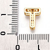 Brass Micro Pave Cubic Zirconia Charms KK-N254-217G-T-3