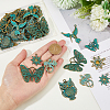 SUPERFINDINGS 42Pcs 7 Style Zinc Alloy Pendants FIND-FH0008-39-3