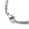 Non-magnetic Synthetic Hematite & Glass Beaded Necklaces NJEW-JN04811-5