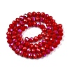 Electroplate Opaque Solid Color Glass Beads Strands LS-EGLA-A044-P6mm-L15-2