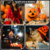 20Pcs Halloween Wood Mini Broom DJEW-ME0001-07-5