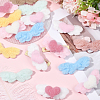 50Pcs 10 Styles Wing Imitation Rabbit Hair Ornament Accessories DIY-SC0032-27-5