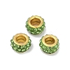 Alloy Rhinestone Clay Pave Beads ALRI-D300-04G-15-1
