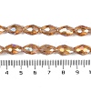 Transparent Electroplate Glass Beads Strands EGLA-N013-T10mm-B21-4