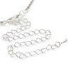 Horse Eye Alloy Rhinestone Necklaces & Stud Earring Sets for Women SJEW-U001-01P-06-6