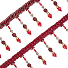 4M Polyester Fringe Lace Ribbon DIY-OC0013-57D-1