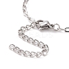 304 Stainless Steel Cable Chain Bracelet for Men Women BJEW-E031-05I-P-3