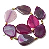 Natural Banded Agate Beads Strands G-F825-F01-01B-2